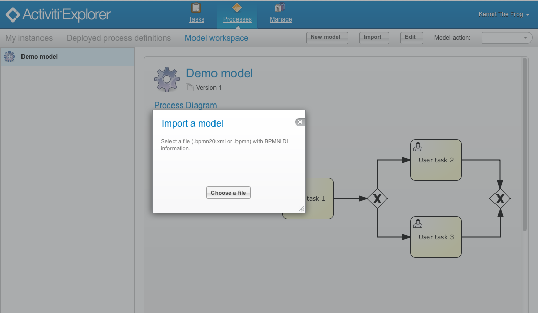 modeler.import